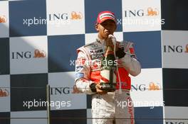 18.03.2007 Melbourne, Australia,  Lewis Hamilton (GBR), McLaren Mercedes - Formula 1 World Championship, Rd 1, Australian Grand Prix, Sunday Podium