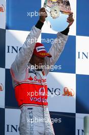 18.03.2007 Melbourne, Australia,  3rd place Lewis Hamilton (GBR), McLaren Mercedes - Formula 1 World Championship, Rd 1, Australian Grand Prix, Sunday Podium