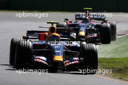 18.03.2007 Melbourne, Australia,  Mark Webber (AUS), Red Bull Racing, Scott Speed (USA), Scuderia Toro Rosso - Formula 1 World Championship, Rd 1, Australian Grand Prix, Sunday Race