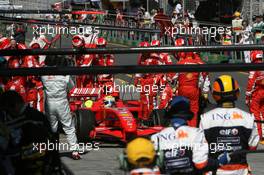 18.03.2007 Melbourne, Australia,  PIT STOP - Felipe Massa (BRA), Scuderia Ferrari - Formula 1 World Championship, Rd 1, Australian Grand Prix, Sunday Race