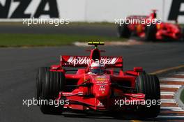 18.03.2007 Melbourne, Australia,  Kimi Raikkonen (FIN), Räikkönen, Scuderia Ferrari, F2007 - Formula 1 World Championship, Rd 1, Australian Grand Prix, Sunday Race