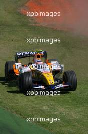 18.03.2007 Melbourne, Australia,  Heikki Kovalainen (FIN), Renault F1 Team, R27  - Formula 1 World Championship, Rd 1, Australian Grand Prix, Sunday Race