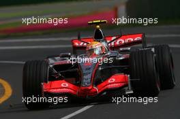 17.03.2007 Melbourne, Australia,  Lewis Hamilton (GBR), McLaren Mercedes, MP4-22 - Formula 1 World Championship, Rd 1, Australian Grand Prix, Saturday Practice