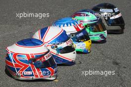 17.03.2007 Melbourne, Australia,  Drivers Helmets Manufactured by BELL - Formula 1 World Championship, Rd 1, Australian Grand Prix, Saturday
