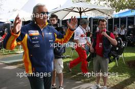 17.03.2007 Melbourne, Australia,  Flavio Briatore (ITA), Renault F1 Team, Team Chief, Managing Director - Formula 1 World Championship, Rd 1, Australian Grand Prix, Saturday