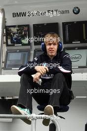 17.03.2007 Melbourne, Australia,  Sebastian Vettel (GER), Test Driver, BMW Sauber F1 Team at the pit gantry / pit wall - Formula 1 World Championship, Rd 1, Australian Grand Prix, Saturday Practice