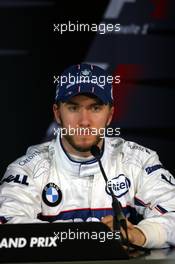 17.03.2007 Melbourne, Australia,  Nick Heidfeld (GER), BMW Sauber F1 Team - Formula 1 World Championship, Rd 1, Australian Grand Prix, Saturday Press Conference