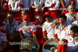 18.03.2007 Melbourne, Australia,  Ferrari Team shot after the race, Kimi Raikkonen (FIN), Räikkönen, Scuderia Ferrari, Jean Todt (FRA), Scuderia Ferrari, Ferrari CEO, Felipe Massa (BRA), Scuderia Ferrari  - Formula 1 World Championship, Rd 1, Australian Grand Prix, Sunday
