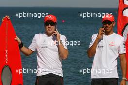 15.03.2007 Melbourne, Australia,  Fernando Alonso (ESP), McLaren Mercedes and Lewis Hamilton (GBR), McLaren Mercedes - Vodafone and McLaren Mercedes event, Australian Grand Prix, Thursday