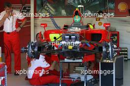 15.03.2007 Melbourne, Australia,  Scuderia Ferrari, F2007, garage - Formula 1 World Championship, Rd 1, Australian Grand Prix, Thursday