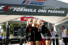 15.03.2007 Melbourne, Australia,  Australian Grand Prix Girls - Formula 1 World Championship, Rd 1, Australian Grand Prix, Thursday