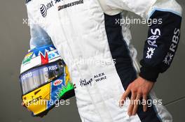 15.03.2007 Melbourne, Australia,  Alexander Wurz (AUT), Williams F1 Team, helmet - Formula 1 World Championship, Rd 1, Australian Grand Prix, Thursday