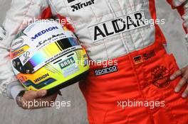 15.03.2007 Melbourne, Australia,  Adrian Sutil (GER), Spyker F1 Team, helmet - Formula 1 World Championship, Rd 1, Australian Grand Prix, Thursday
