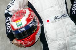 15.03.2007 Melbourne, Australia,  Kazuki Nakajima (JPN), Test Driver, Williams F1 Team, helmet - Formula 1 World Championship, Rd 1, Australian Grand Prix, Thursday