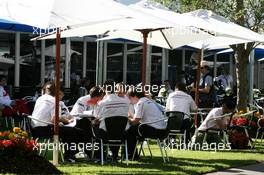 15.03.2007 Melbourne, Australia,  BMW Sauber F1 Team, Hospitality - Formula 1 World Championship, Rd 1, Australian Grand Prix, Thursday