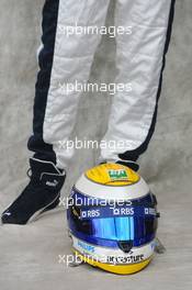 15.03.2007 Melbourne, Australia,  Nico Rosberg (GER), WilliamsF1 Team, helmet - Formula 1 World Championship, Rd 1, Australian Grand Prix, Thursday