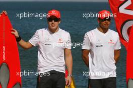 15.03.2007 Melbourne, Australia,  Fernando Alonso (ESP), McLaren Mercedes and Lewis Hamilton (GBR), McLaren Mercedes - Vodafone and McLaren Mercedes event, Australian Grand Prix, Thursday