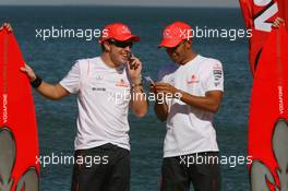 15.03.2007 Melbourne, Australia,  Fernando Alonso (ESP), McLaren Mercedes and Lewis Hamilton (GBR), McLaren Mercedes - Vodafone and McLaren Mercedes event, Australian Grand Prix, Thursday