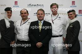 15.03.2007 Melbourne, Australia,  l-r, Colin Kolles (GER), Spyker F1 Team, Team Principal, Ronald Barrott, CEO of Aldar, Victor Muller (NED), Chief Executive Officer of Spyker Cars N.V. and Spyker F1 Team, Spyker F1 Team, Announce new title sponsor, Etihad Airways and Aldar - Formula 1 World Championship, Rd 1, Australian Grand Prix, Thursday