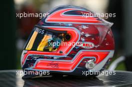 14.03.2007 Melbourne, Australia,  Vitantonio Liuzzi (ITA), Scuderia Toro Rosso Helmet - Formula 1 World Championship, Rd 1, Australian Grand Prix, Wednesday