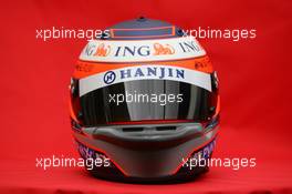 14.03.2007 Melbourne, Australia,  Heikki Kovalainen (FIN), Renault F1 Team helmet - Formula 1 World Championship, Rd 1, Australian Grand Prix, Wednesday