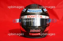 14.03.2007 Melbourne, Australia,  Jarno Trulli (ITA), Toyota Racing helmet - Formula 1 World Championship, Rd 1, Australian Grand Prix, Wednesday