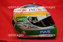 14.03.2007 Melbourne, Australia,  Giancarlo Fisichella (ITA), Renault F1 Team helmet - Formula 1 World Championship, Rd 1, Australian Grand Prix, Wednesday