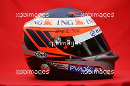 14.03.2007 Melbourne, Australia,  Heikki Kovalainen (FIN), Renault F1 Team helmet - Formula 1 World Championship, Rd 1, Australian Grand Prix, Wednesday