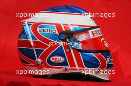 14.03.2007 Melbourne, Australia,  Jenson Button (GBR), Honda Racing F1 Team helmet - Formula 1 World Championship, Rd 1, Australian Grand Prix, Wednesday