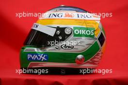 14.03.2007 Melbourne, Australia,  Giancarlo Fisichella (ITA), Renault F1 Team Helmet - Formula 1 World Championship, Rd 1, Australian Grand Prix, Wednesday