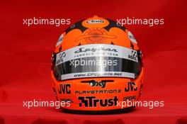 14.03.2007 Melbourne, Australia,  Christijan Albers (NED), Spyker F1 Team helmet - Formula 1 World Championship, Rd 1, Australian Grand Prix, Wednesday