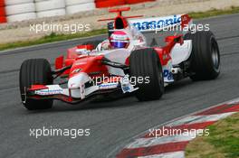 12.02.2007 Barcelona, Spain,  Franck Montagny (FRA), Test Driver, Toyota F1 Team, TF107 - Formula 1 Testing
