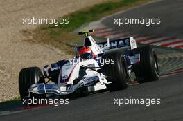 12.02.2007 Barcelona, Spain,  Robert Kubica (POL), BMW Sauber F1 Team, F1.07 - Formula 1 Testing