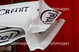 12.02.2007 Barcelona, Spain,  BMW Sauber F1 Team, F1.07, Front wing end plate - Formula 1 Testing