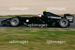 12.02.2007 Barcelona, Spain,  Rubens Barrichello (BRA), Honda Racing F1 Team, RA107 - Formula 1 Testing