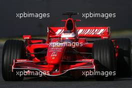 12.02.2007 Barcelona, Spain,  Kimi Raikkonen (FIN), Räikkönen, Scuderia Ferrari   - Formula 1 Testing