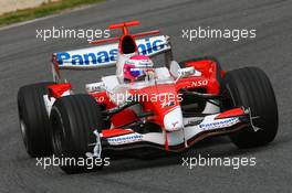 12.02.2007 Barcelona, Spain,  Franck Montagny (FRA), Test Driver, Toyota F1 Team, TF107 - Formula 1 Testing