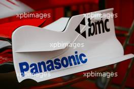12.02.2007 Barcelona, Spain,  Toyota Racing, TF107, Front wing end plate - Formula 1 Testing