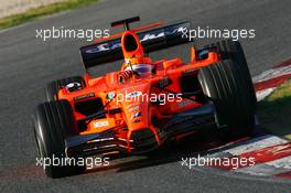 13.02.2007 Barcelona, Spain,  Christijan Albers (NED), Spyker F1 Team, F8-VII - Formula 1 Testing