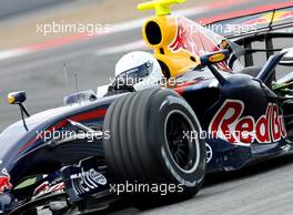 13.02.2007, Barcelona, Spain, Mark Webber (AUS), Red Bull Racing, RB3 with an white Helmet