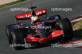 13.02.2007 Barcelona, Spain,  Lewis Hamilton (GBR), McLaren Mercedes, MP4-22 - Formula 1 Testing