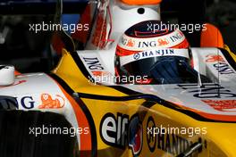 13.02.2007 Barcelona, Spain,  Heikki Kovalainen (FIN), Renault F1 Team - Formula 1 Testing