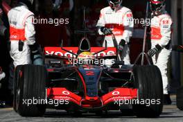 13.02.2007 Barcelona, Spain,  Lewis Hamilton (GBR), McLaren Mercedes - Formula 1 Testing