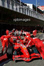 13.02.2007 Barcelona, Spain,  Kimi Raikkonen (FIN), Räikkönen, Scuderia Ferrari   - Formula 1 Testing
