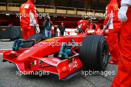 13.02.2007 Barcelona, Spain,  Kimi Raikkonen (FIN), Räikkönen, Scuderia Ferrari - Formula 1 Testing