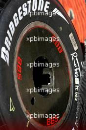 13.02.2007 Barcelona, Spain,  Bridgestone tire - Formula 1 Testing