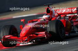 13.02.2007 Barcelona, Spain,  Kimi Raikkonen (FIN), Räikkönen, Scuderia Ferrari  - Formula 1 Testing