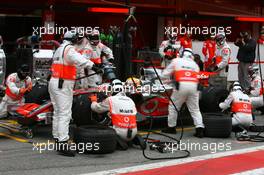 14.02.2007 Barcelona, Spain,  Lewis Hamilton (GBR), McLaren Mercedes, MP4-22  - Formula 1 Testing