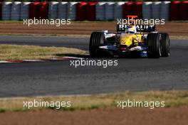 14.02.2007 Barcelona, Spain,  Giancarlo Fisichella (ITA), Renault F1 Team - Formula 1 Testing