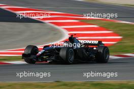 14.02.2007 Barcelona, Spain,  Jenson Button (GBR), Honda Racing F1 Team, RA107 - Formula 1 Testing